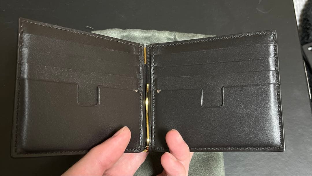 トムフォード　二つ折りマネークリップ