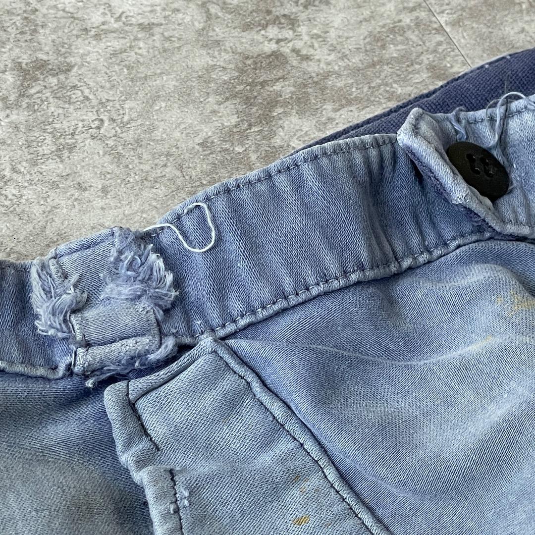 50-60s LE CROiSiC フレンチワークパンツ モールスキン ブルー