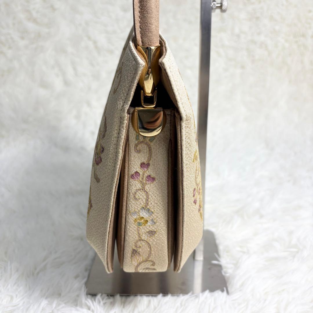 ☆美品☆OKAJIMA オカジマ ハンドバッグ 和装フォーマル 絹100% 高級