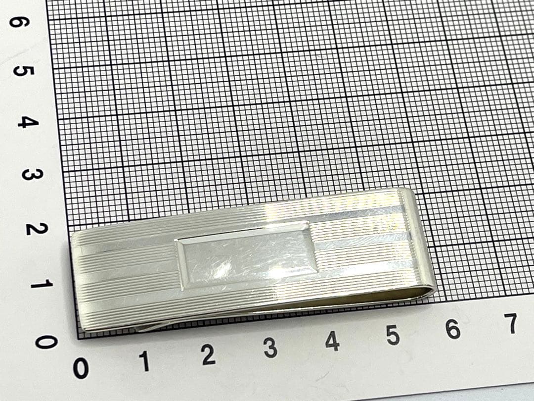 h227 ティファニー　エンジンターン　マネークリップ　シルバー　925