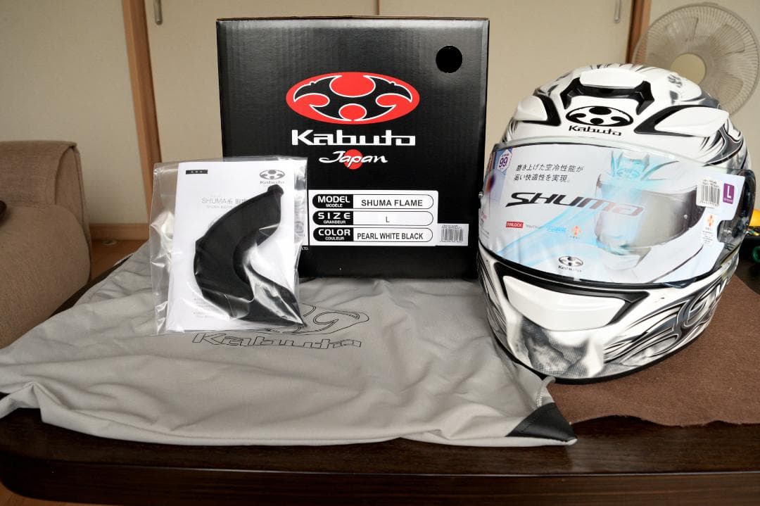 超美品 OGK KABUTO SHUMA FLAME Lサイズ