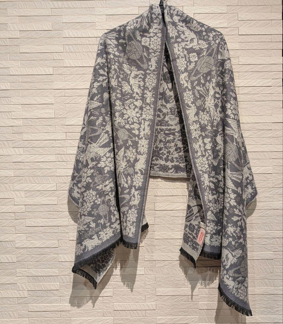 百合様【美品】Vivienne Westwood (英国製)ショール　リバーシブ