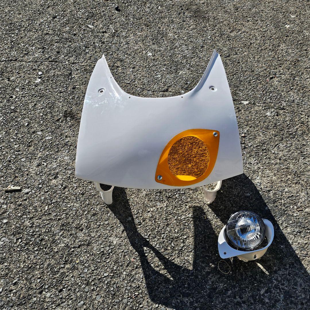 FRP製 NS-1用 耐久アッパーカウル　オレンジ　ライト付き