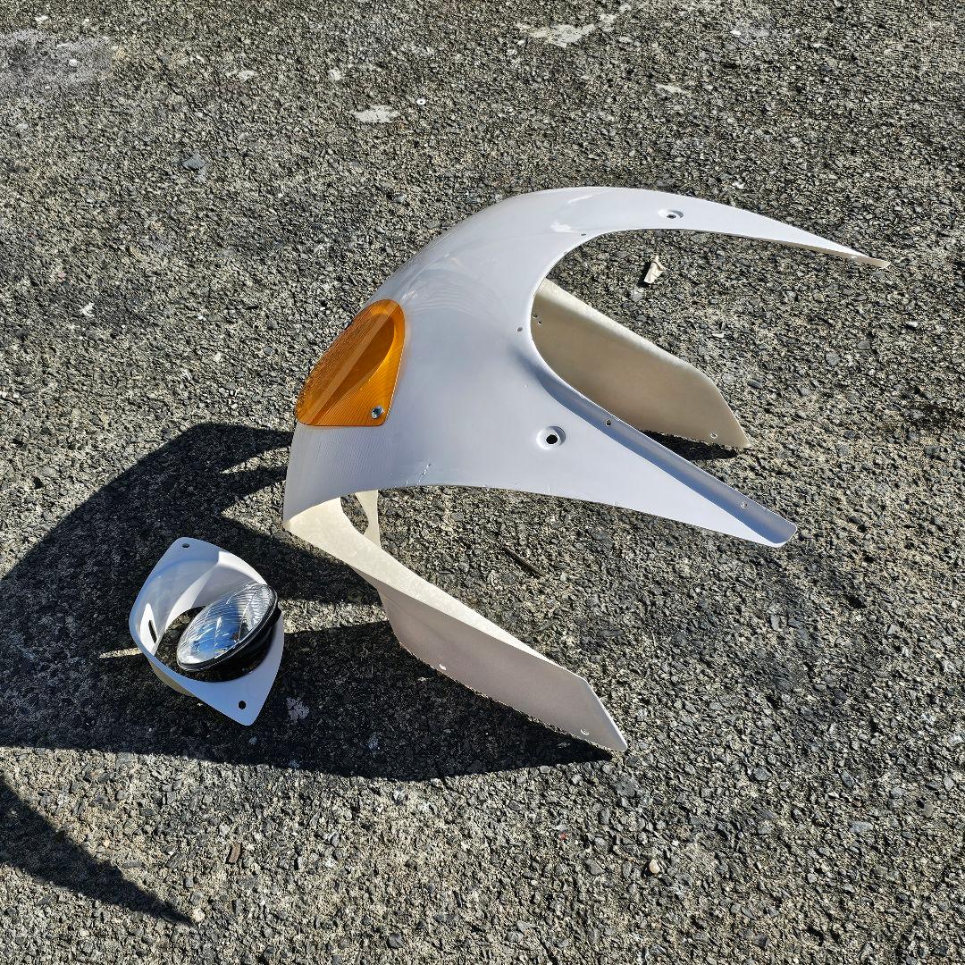 FRP製 NS-1用 耐久アッパーカウル　オレンジ　ライト付き