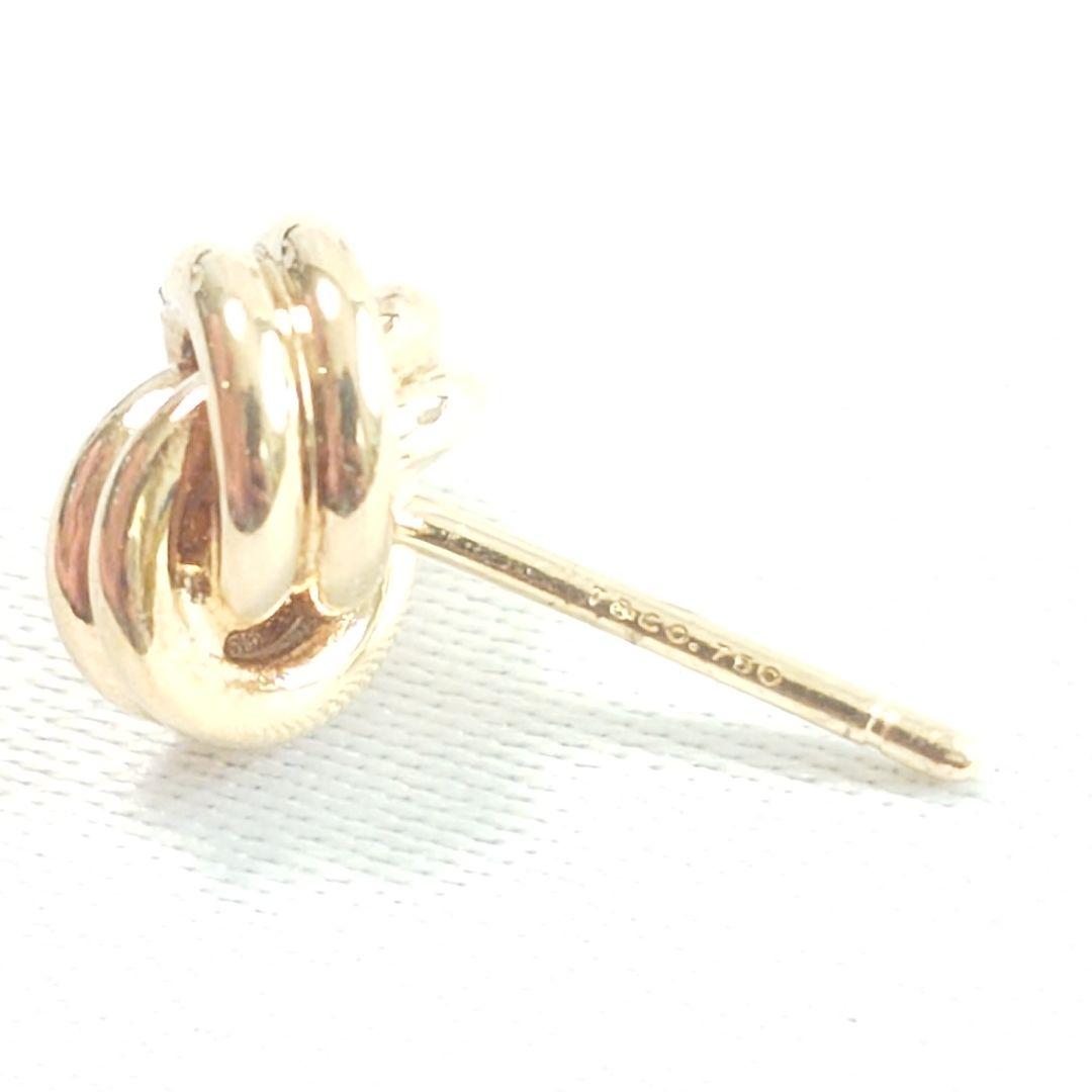 【希少】ティファニー K18 ノット ピアス 7044