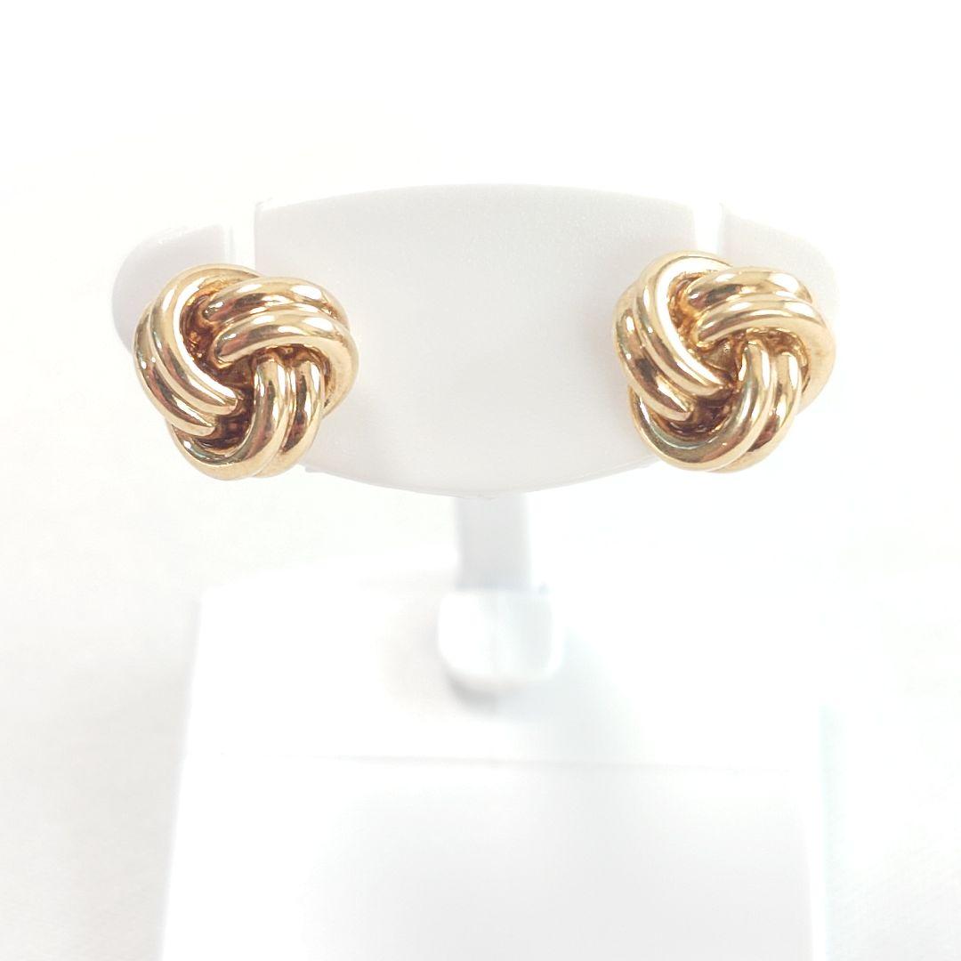 【希少】ティファニー K18 ノット ピアス 7044