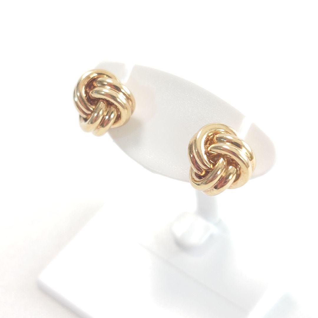 【希少】ティファニー K18 ノット ピアス 7044