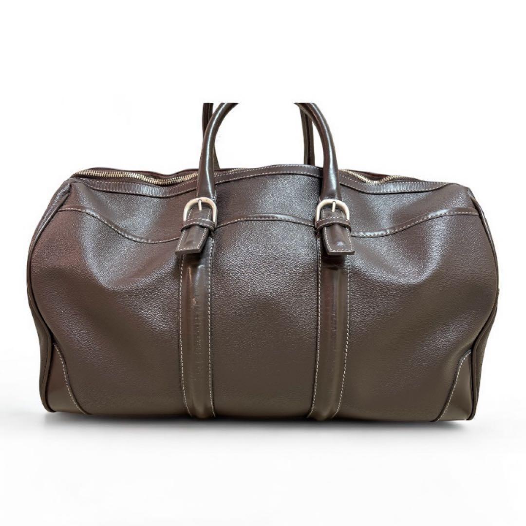 み*ん様 BURBERRY GOLFノバチェック レザー ボストンバッグ 旅行