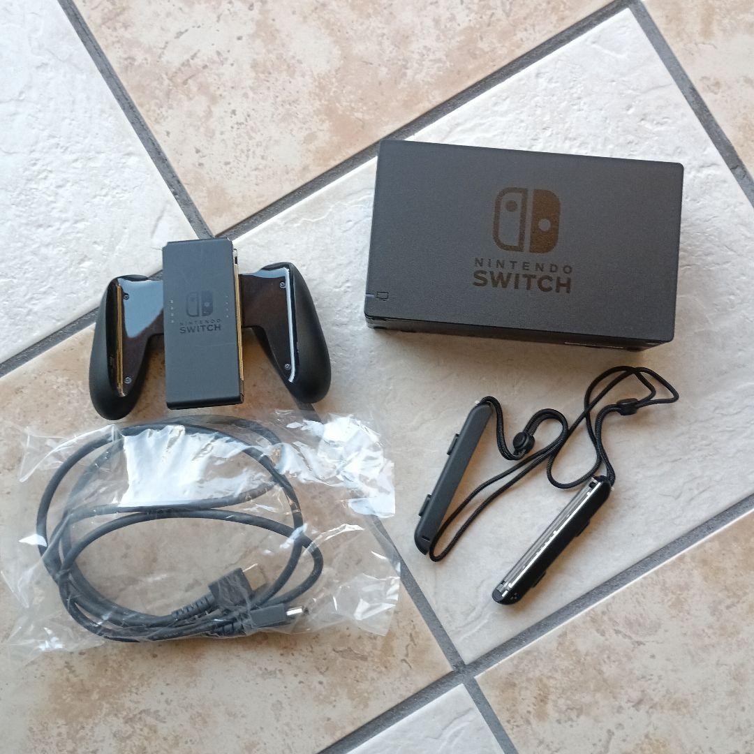 任天堂Switch本体　付属品　冷却ファン付きドッグ　別売りケース　グレー
