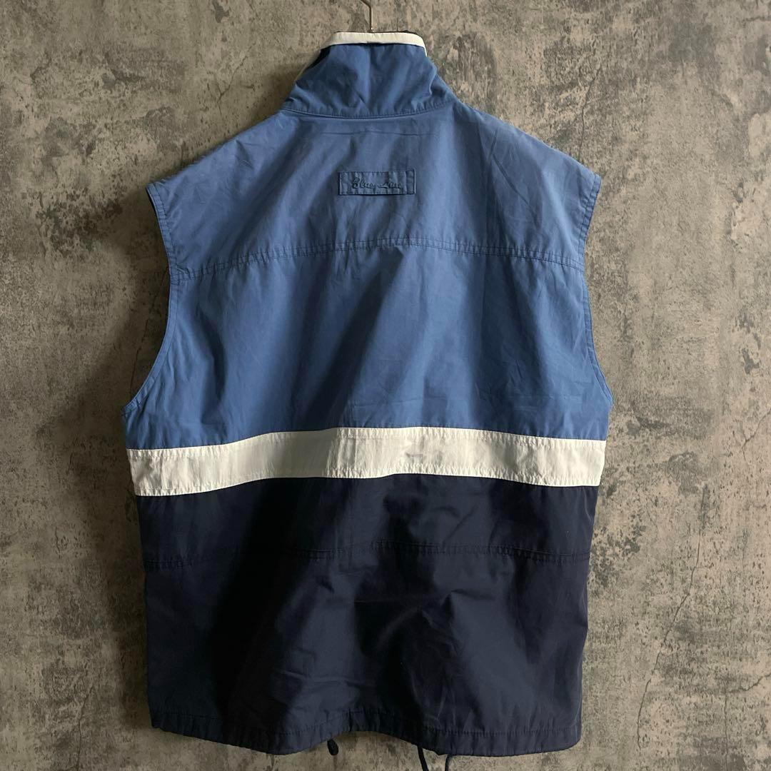 NFL EAGLES 3段ロゴプリントパーカー ×ヴィンテージ バイカラーベスト