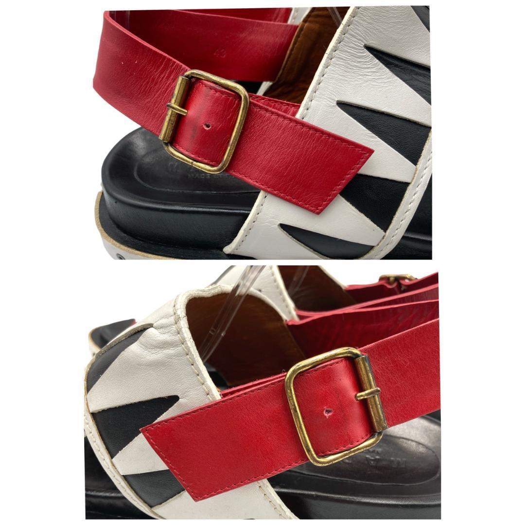 【希少】　MARNI マルニ　レザー サンダル　サイズ43　28㎝　0413