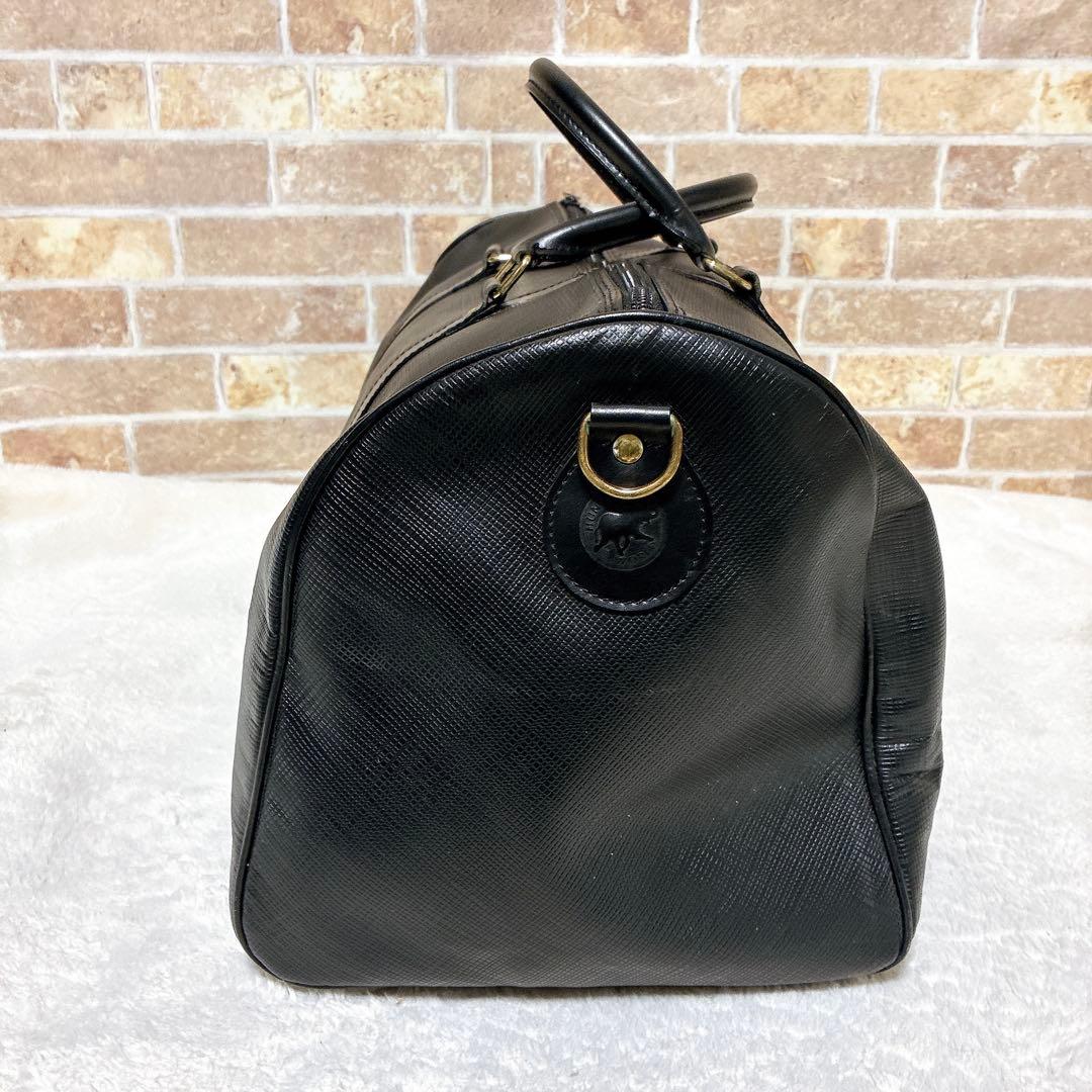 HUNTINGWORLD ハンティングワールド　ボストンバック　pvc ブラック