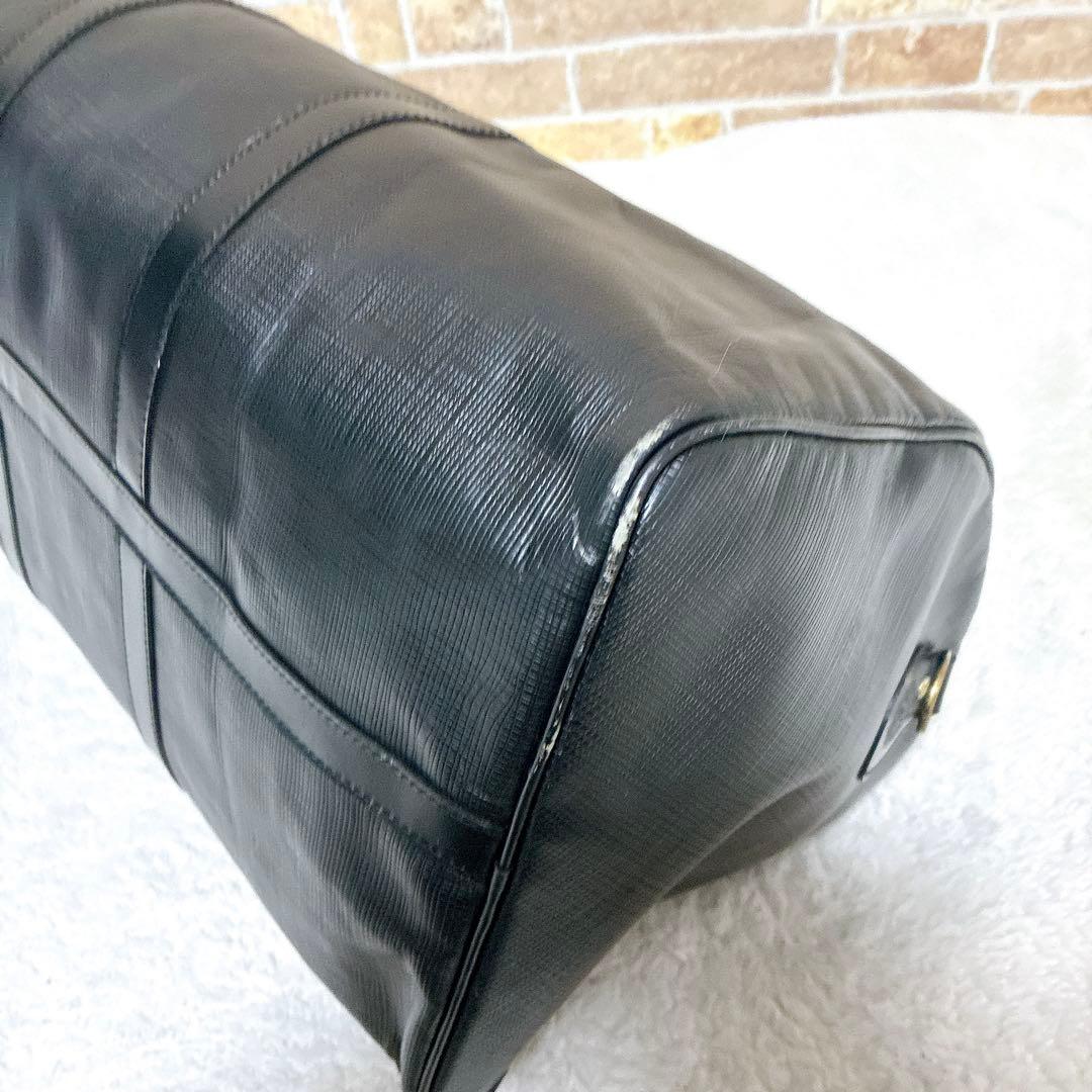 HUNTINGWORLD ハンティングワールド　ボストンバック　pvc ブラック