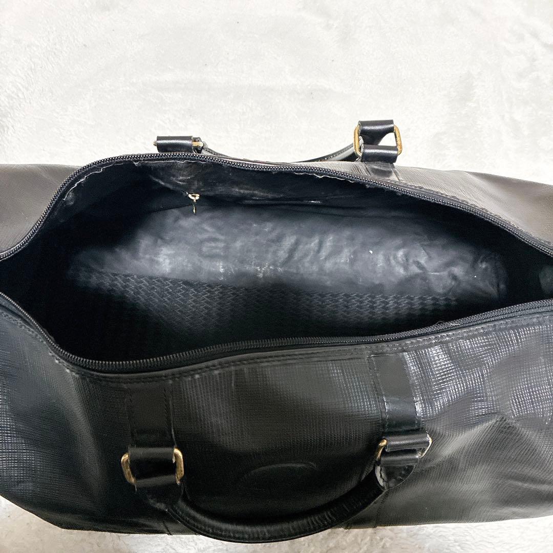 HUNTINGWORLD ハンティングワールド　ボストンバック　pvc ブラック