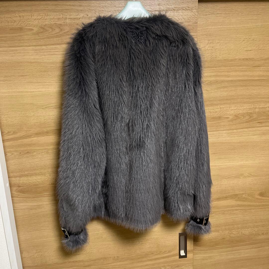 ジャケット・アウター fur belt outer gray