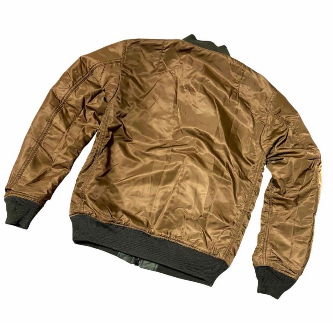 MA-1 フライトジャケット M リバーシブル AVIREX 短丈 グリーン