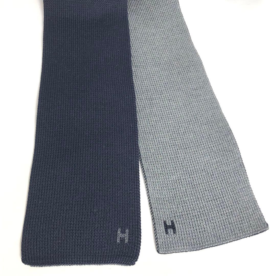 【美品】HERMES エルメス ネクタイ ニットタイ 4WAY キャトルタン 黒