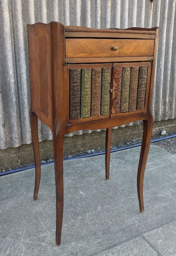 19世紀　フランス　アラビア文茶釉台付鉢　アンティーク花台