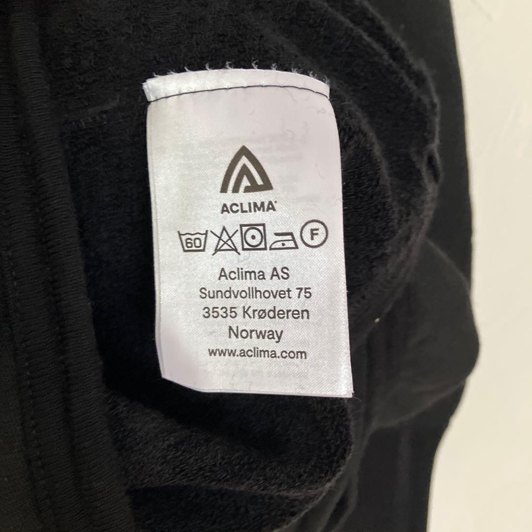 ACLIMA ブラック 長袖カットソー XL