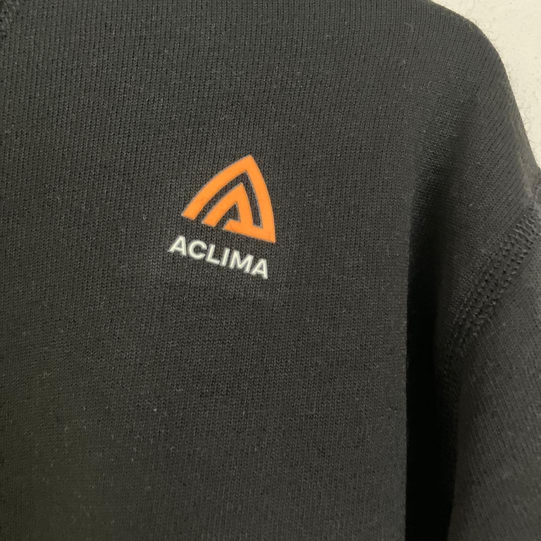 ACLIMA ブラック 長袖カットソー XL
