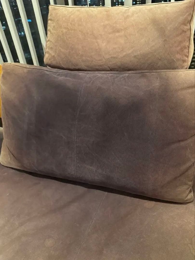 (値下げ)広松木工 FREXソファ 196 サイドテーブル オットマン付き