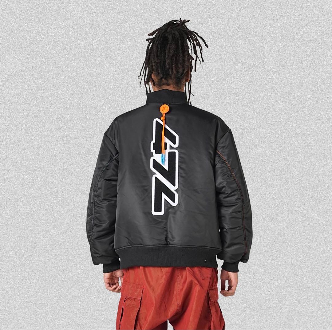 CODE47L FILE_2022_2 \"LOGO\"MA-1ブルゾン