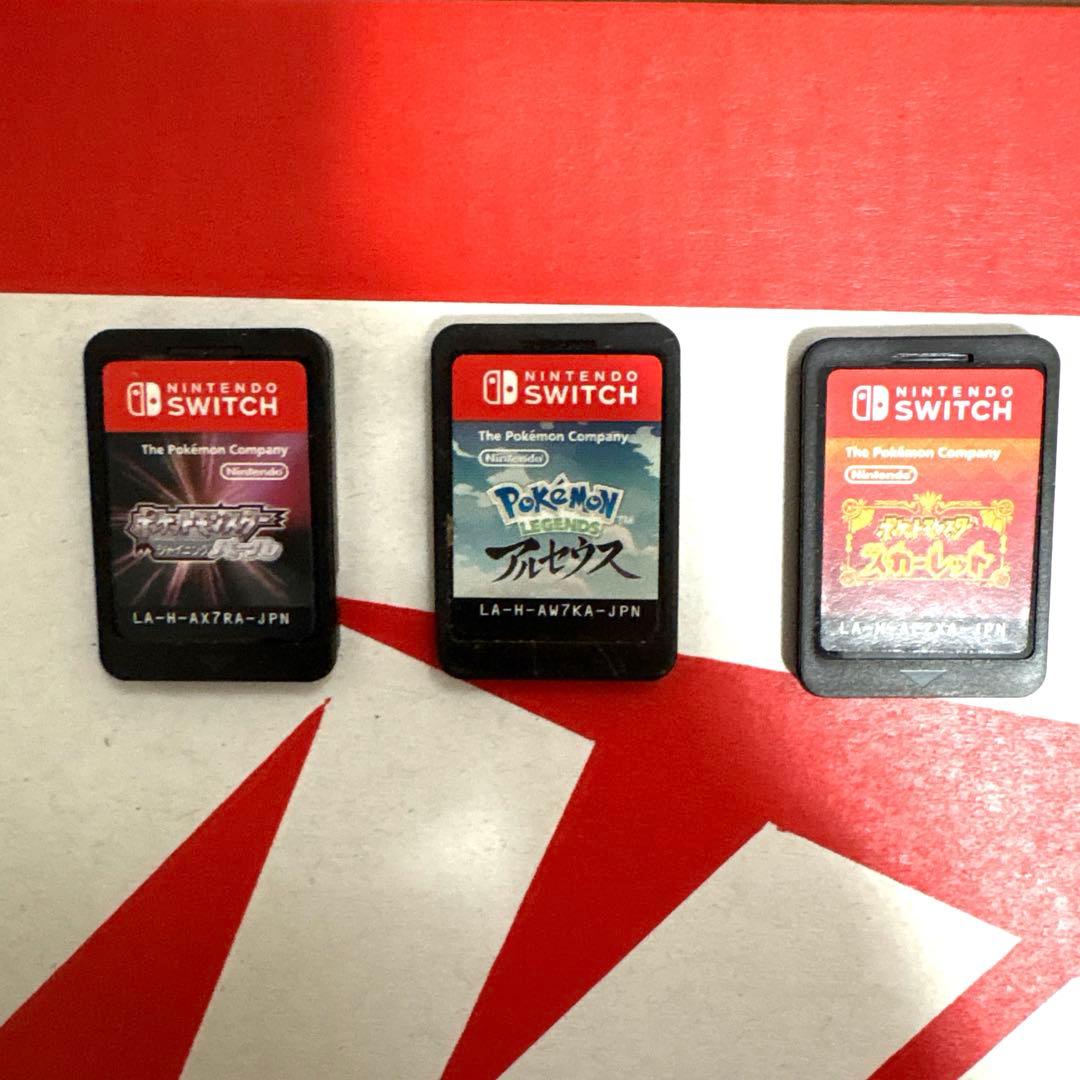 Switchソフト まとめ売り シャイニングパール アルセウス スカーレット