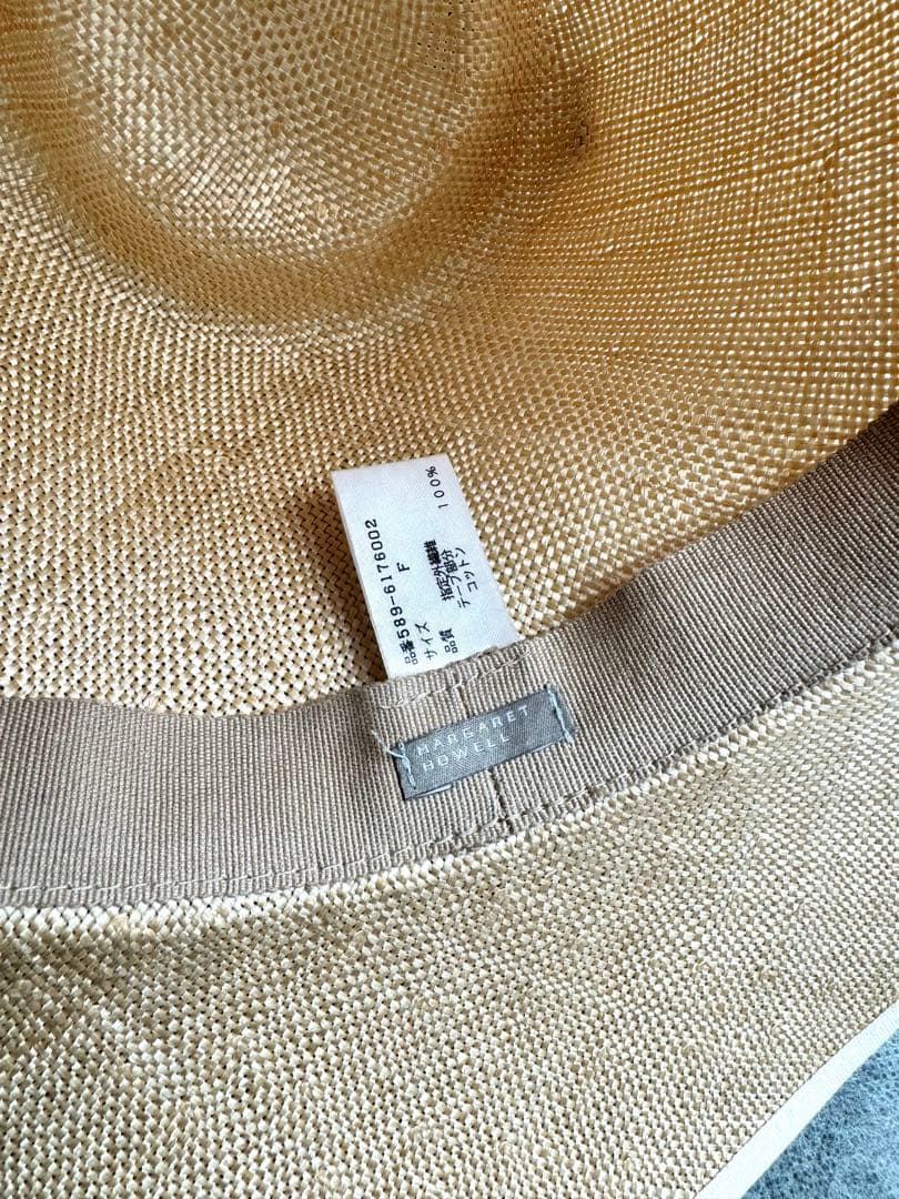 【未使用】MARGARET HOWELLマーガレットハウエル麦わらストローハット