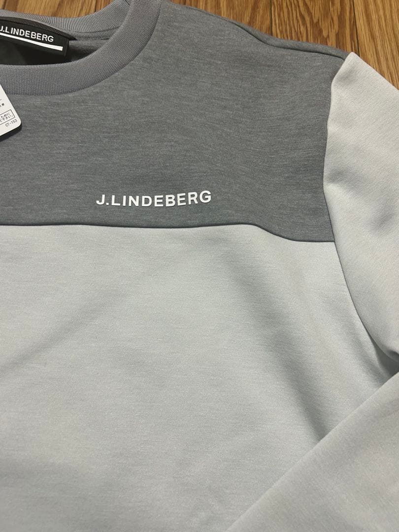 ジェイリンドバーグ　J.LINDEBERG グレー・ホワイト セーター