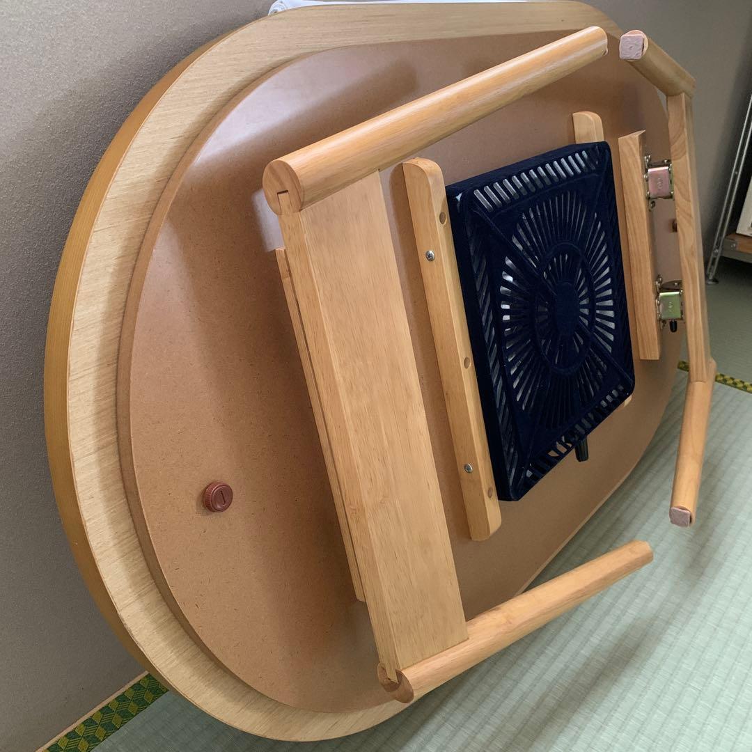 「センターテーブル」 折れ脚　こたつ　座卓　ナチュラル　北欧　木製　木目調