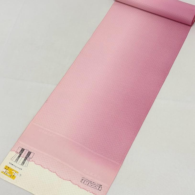 ゆりのはな　色無地着尺　色無地　反物　着尺　紋ちりめん　ボカシ　正絹　B404