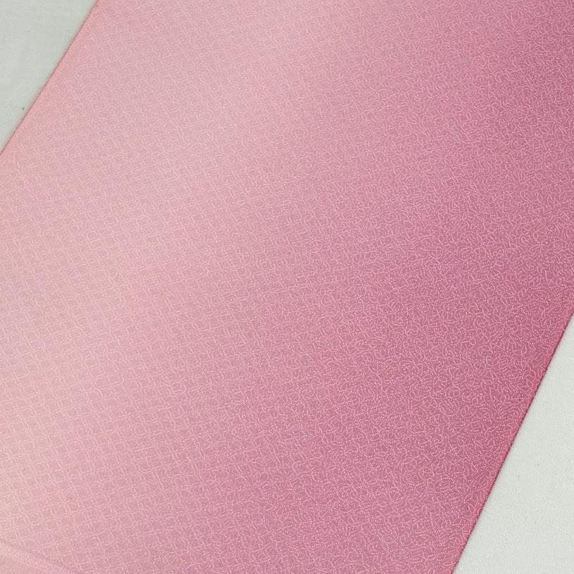 ゆりのはな　色無地着尺　色無地　反物　着尺　紋ちりめん　ボカシ　正絹　B404