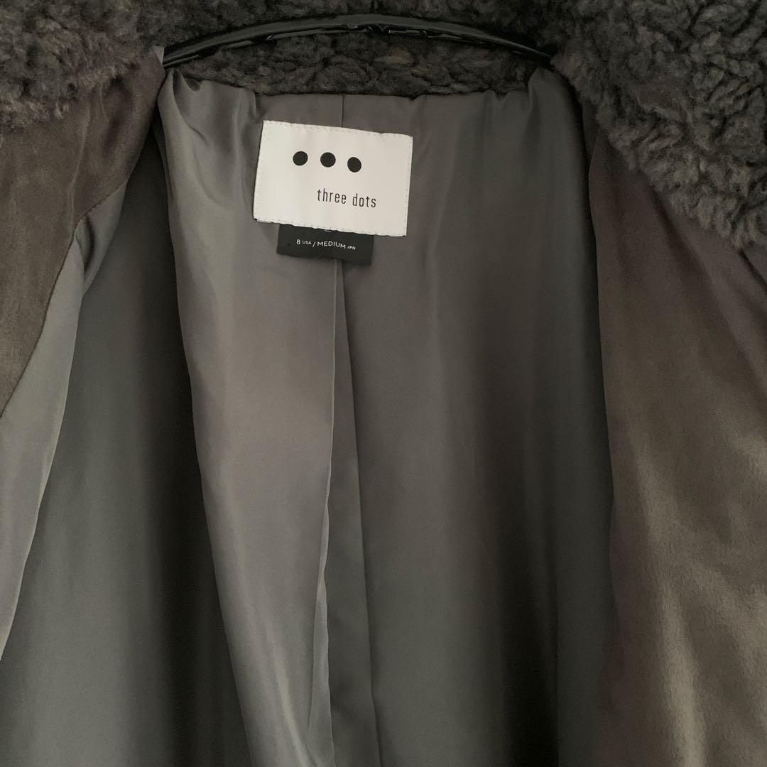 スリードッツthreedotsエコペルファーコート