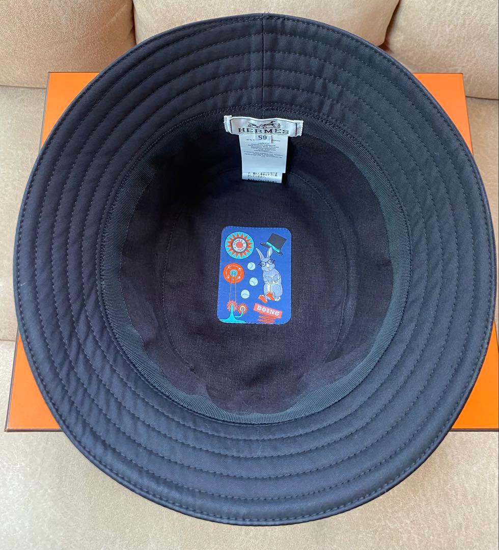エルメスバケットハット新品未使用黒59