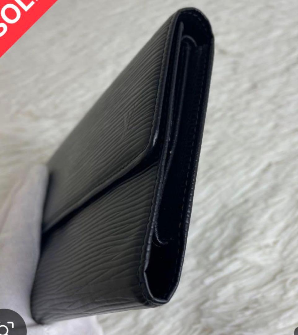 Louis Vuitton ブラック 長財布 エピレザー