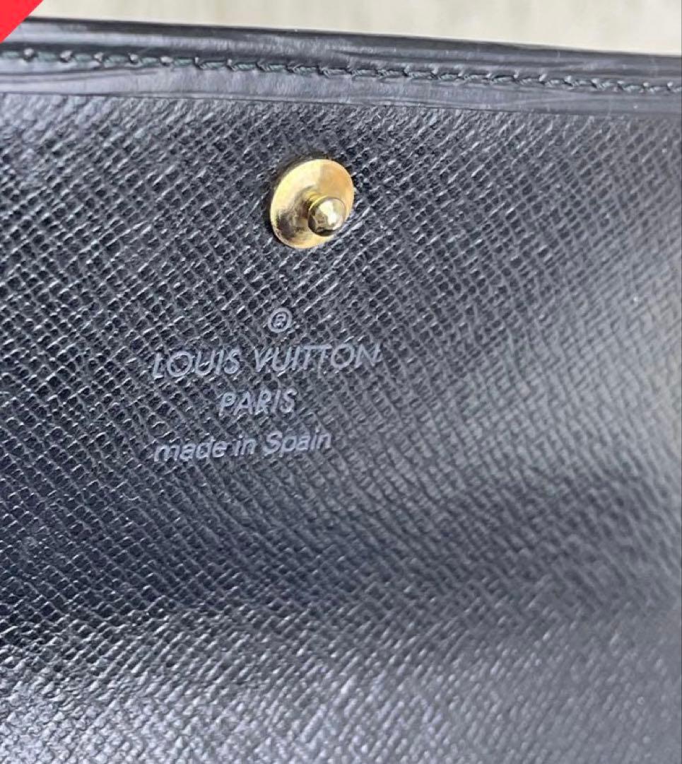 Louis Vuitton ブラック 長財布 エピレザー
