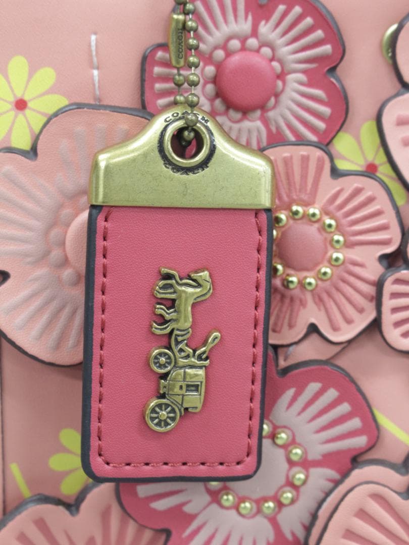 ■完売品極美品 コーチ C8510 ローグ バッグ25 ティーローズ レザー