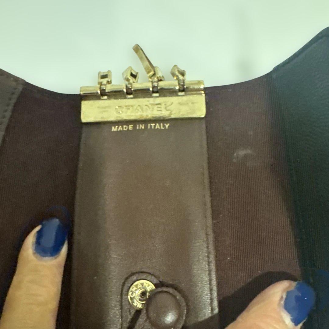 CHANEL キルティングレザーキーケース 黒