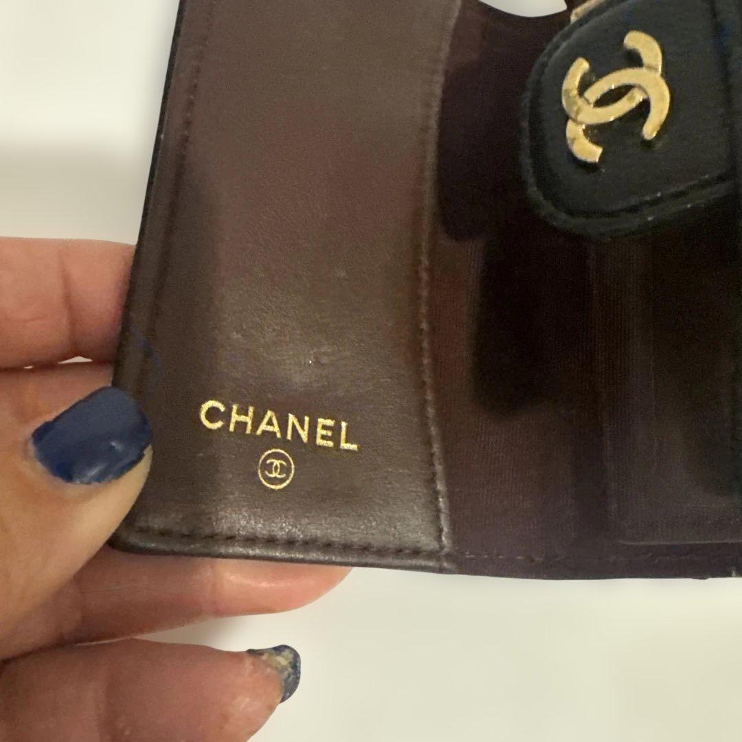 CHANEL キルティングレザーキーケース 黒