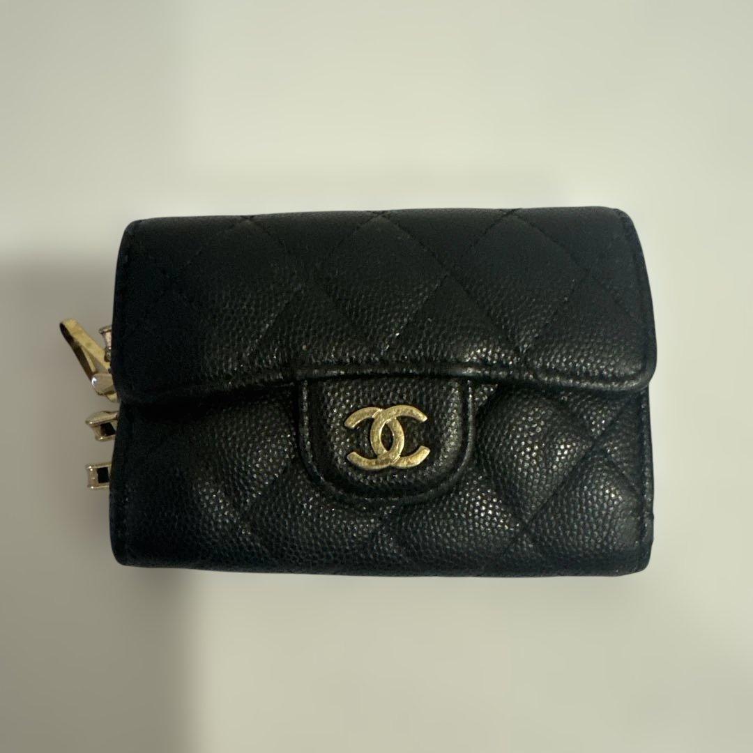 CHANEL キルティングレザーキーケース 黒