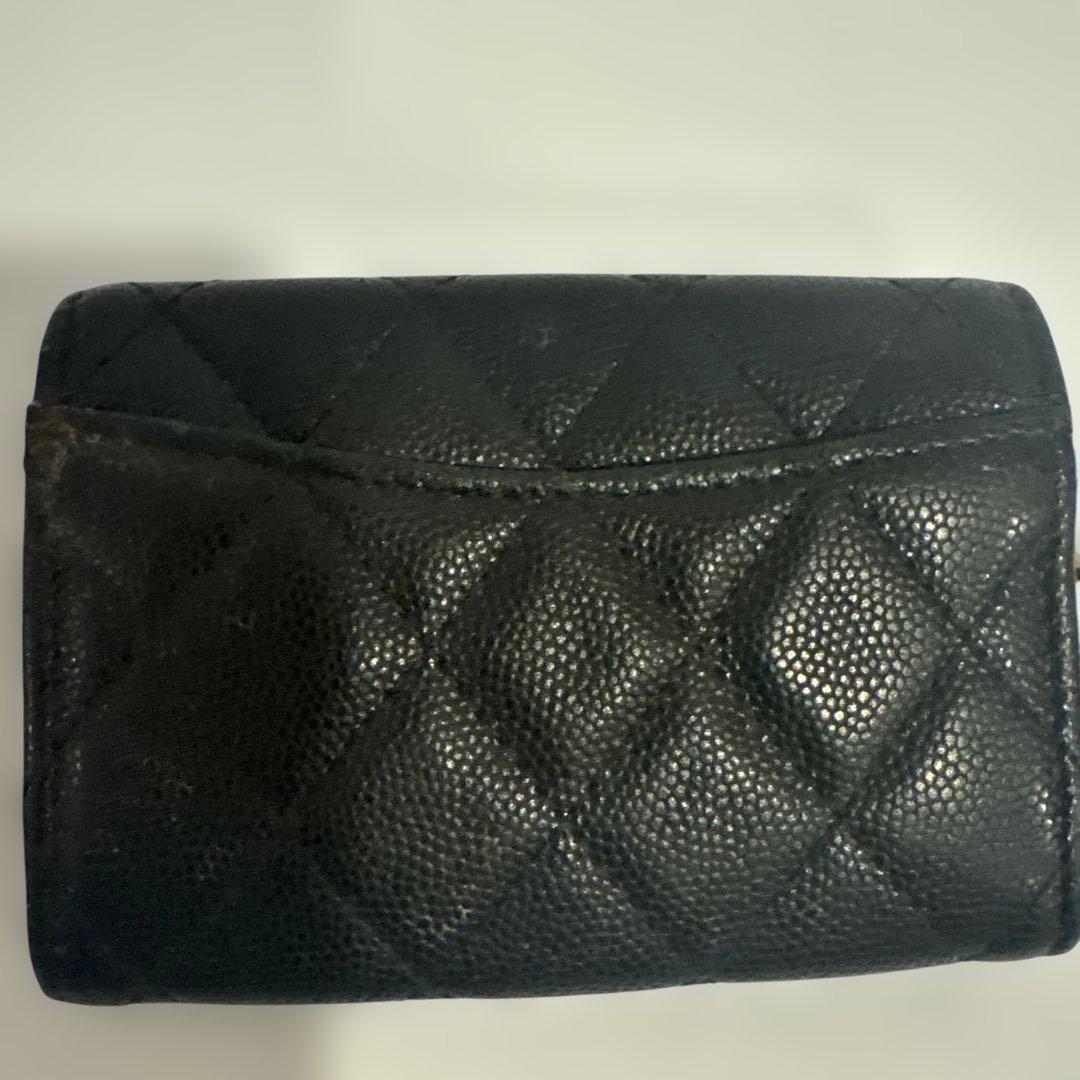 CHANEL キルティングレザーキーケース 黒