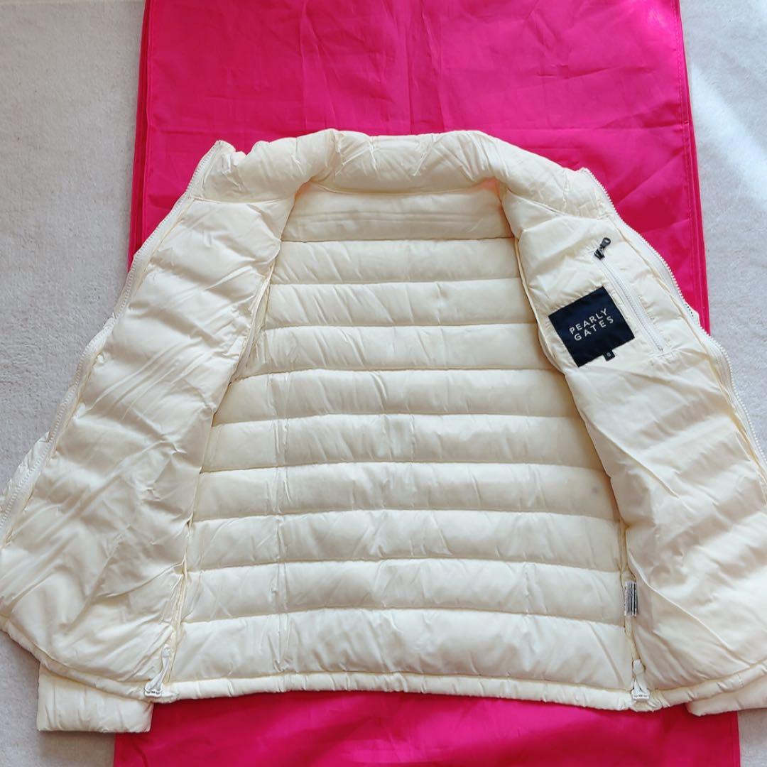 極美品　パーリーゲイツ 　２WAY　ダウン　ジャケット　ベスト　軽量　アイボリー