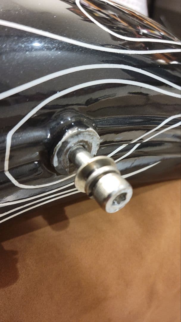 ハーレー ショベル ガソリンタンク リアフェンダータンク内錆無し