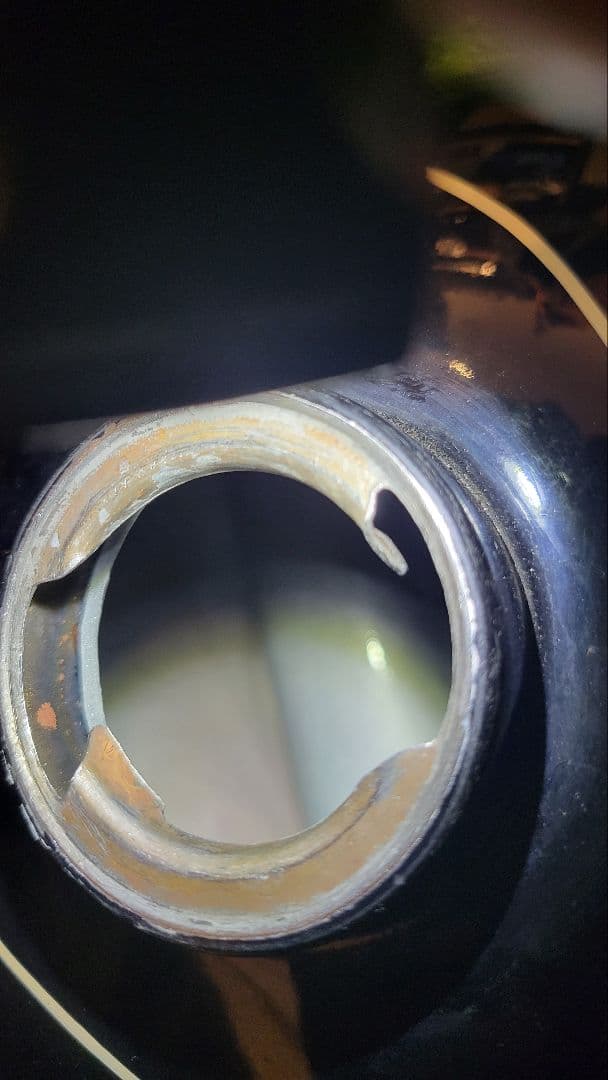 ハーレー ショベル ガソリンタンク リアフェンダータンク内錆無し