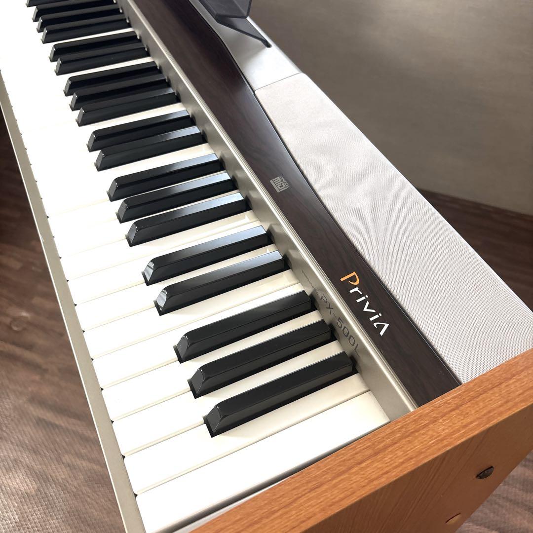 【美品】 CASIO PX-500L デジタルピアノ 88鍵盤　木製スタンド付き