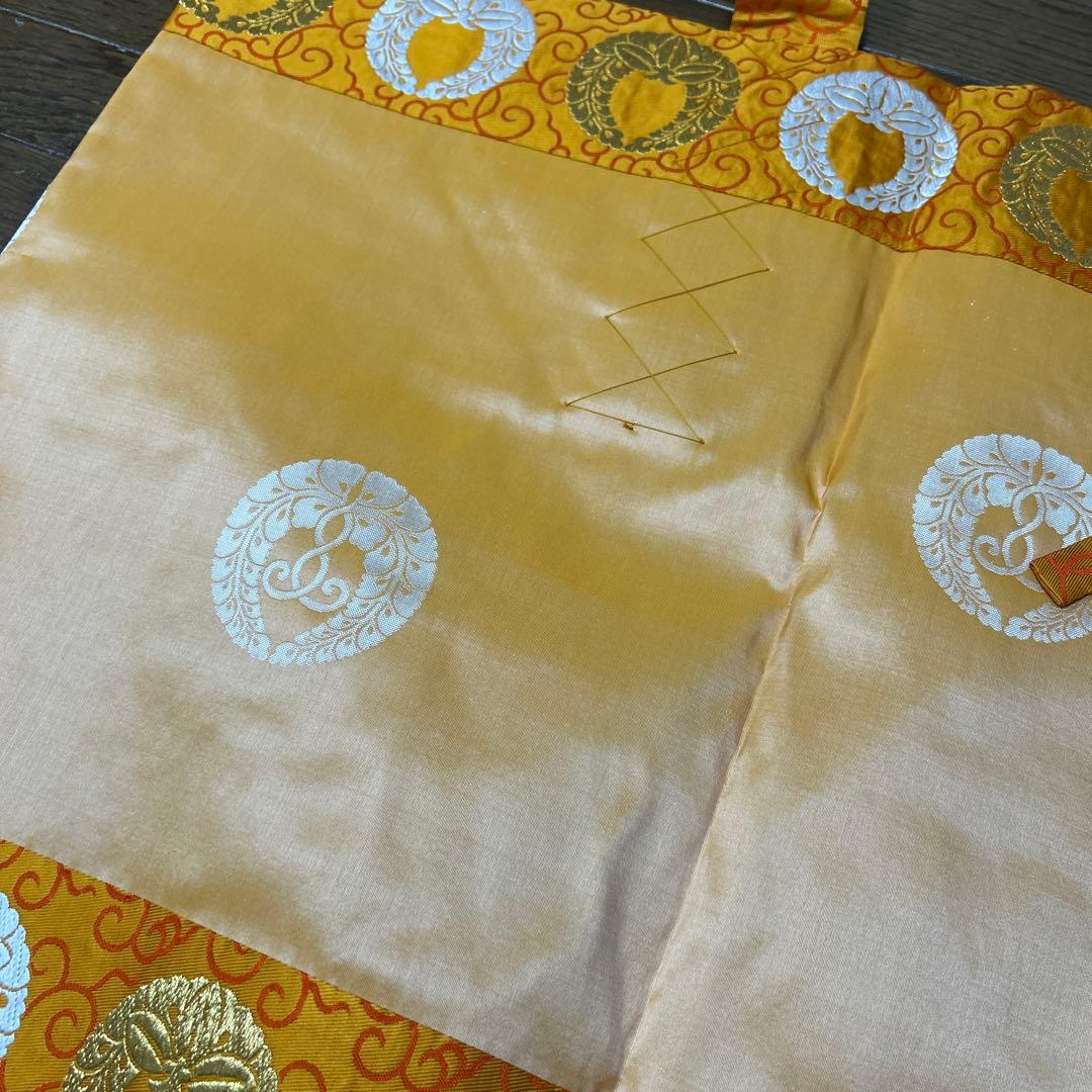 未使用品 浄土真宗 金襴大五条袈裟 法衣 袈裟