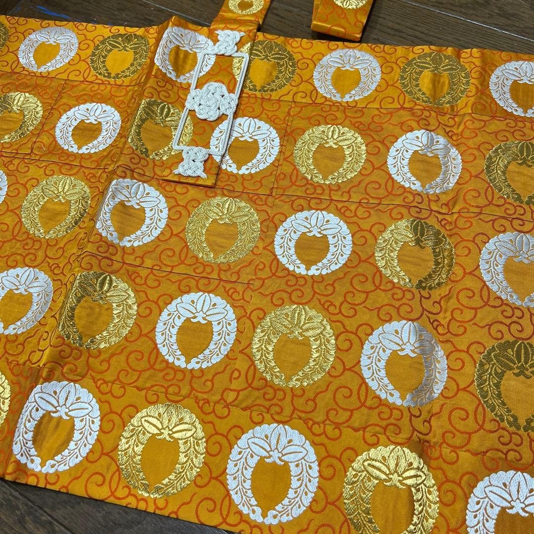 未使用品 浄土真宗 金襴大五条袈裟 法衣 袈裟