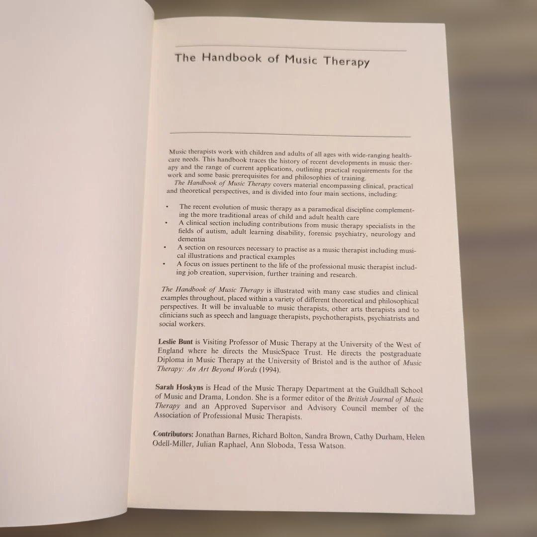 健康・医学 Handbook of Music Therapy