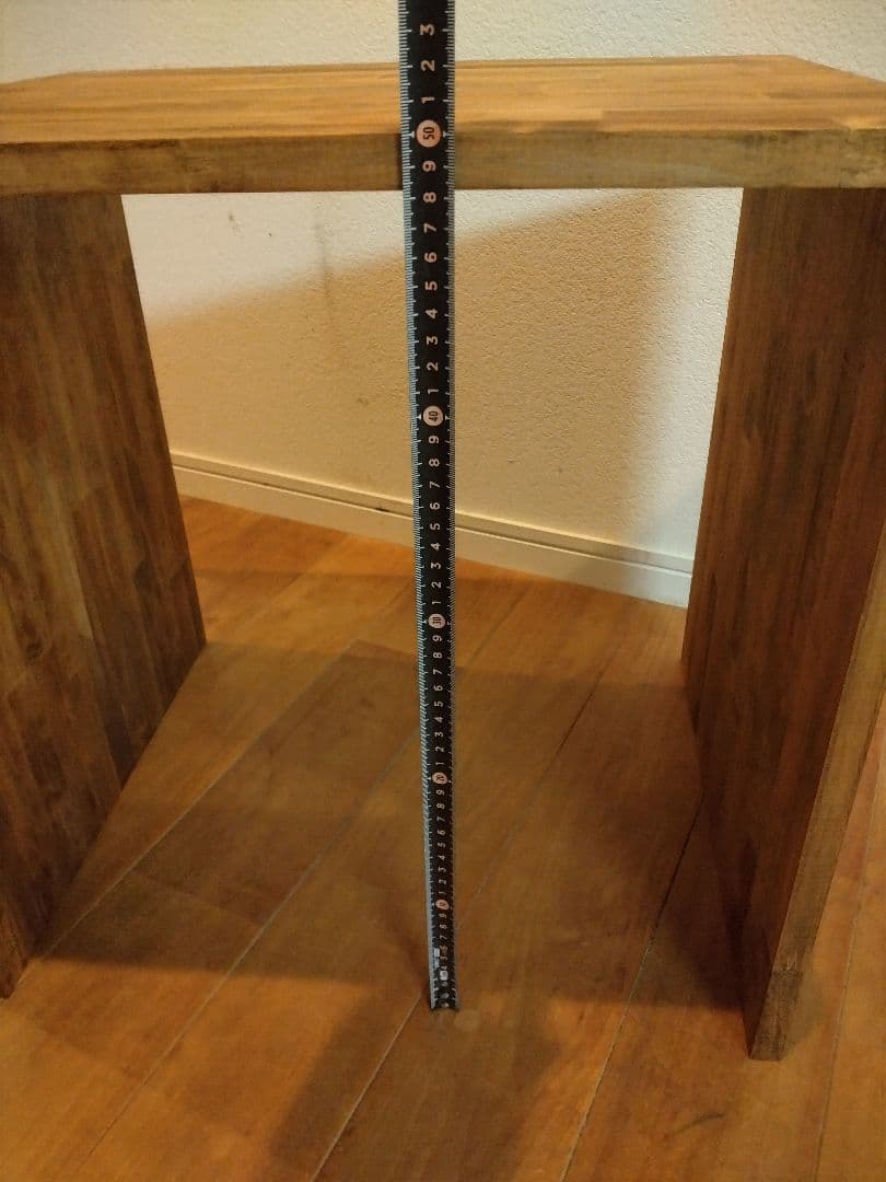 木製　ハンドメイド　オーダー　コの字　ワトコオイル　踏み台　サイドテーブル水槽台