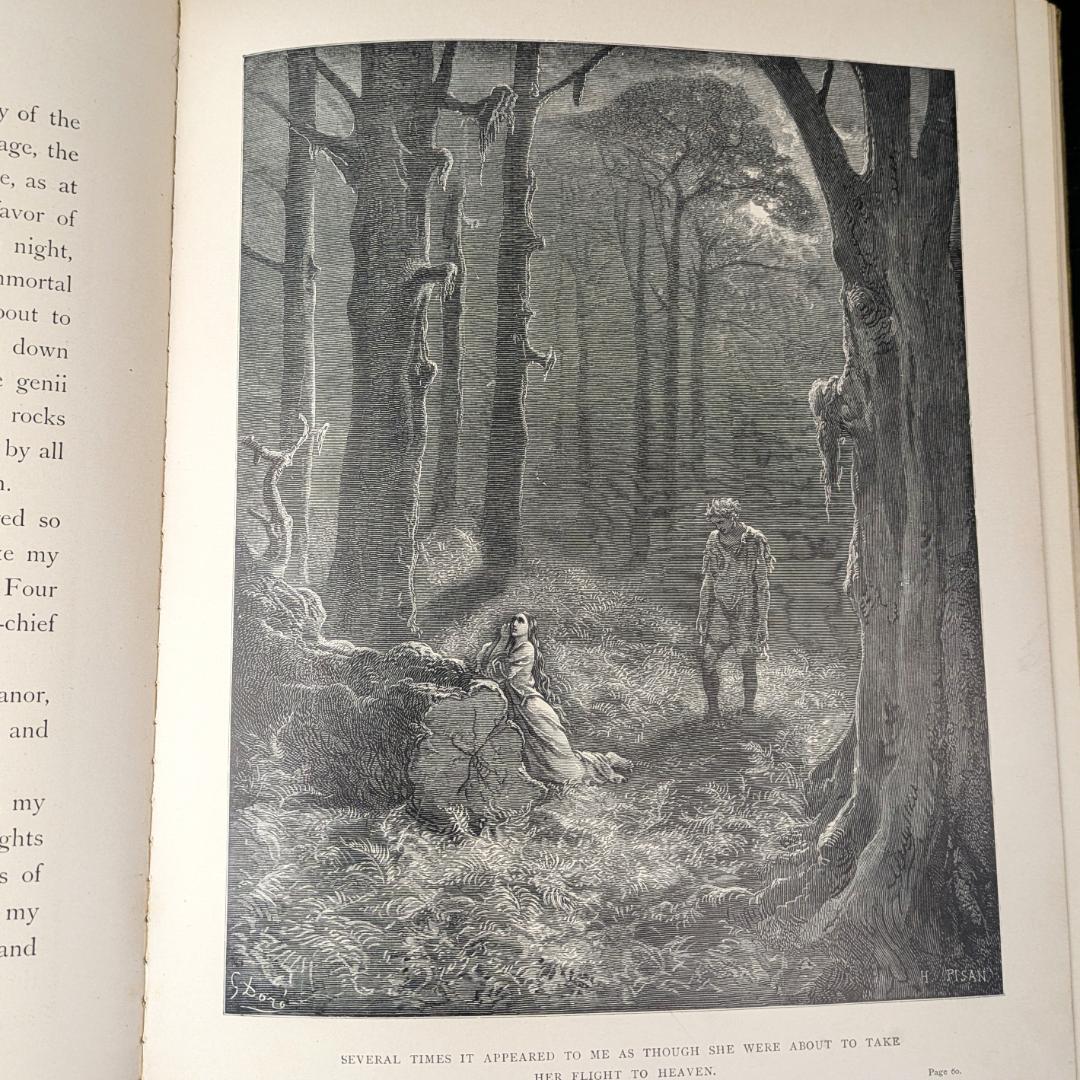 1884年頃 ギュスターブ・ドレ 大型挿画本 「ATALA」アンティーク120年